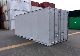 中古海上コンテナ20ft 木製棚付き（名港） 正面